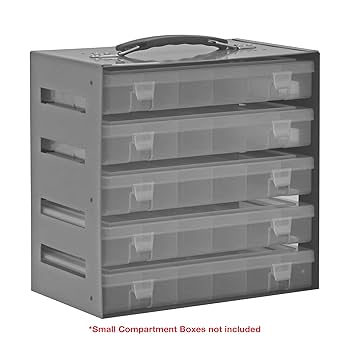 Durham 290-95 Gray Cold Rolled Steel Rack for 5 Small